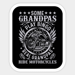 Motorcycle Grandpa Sticker